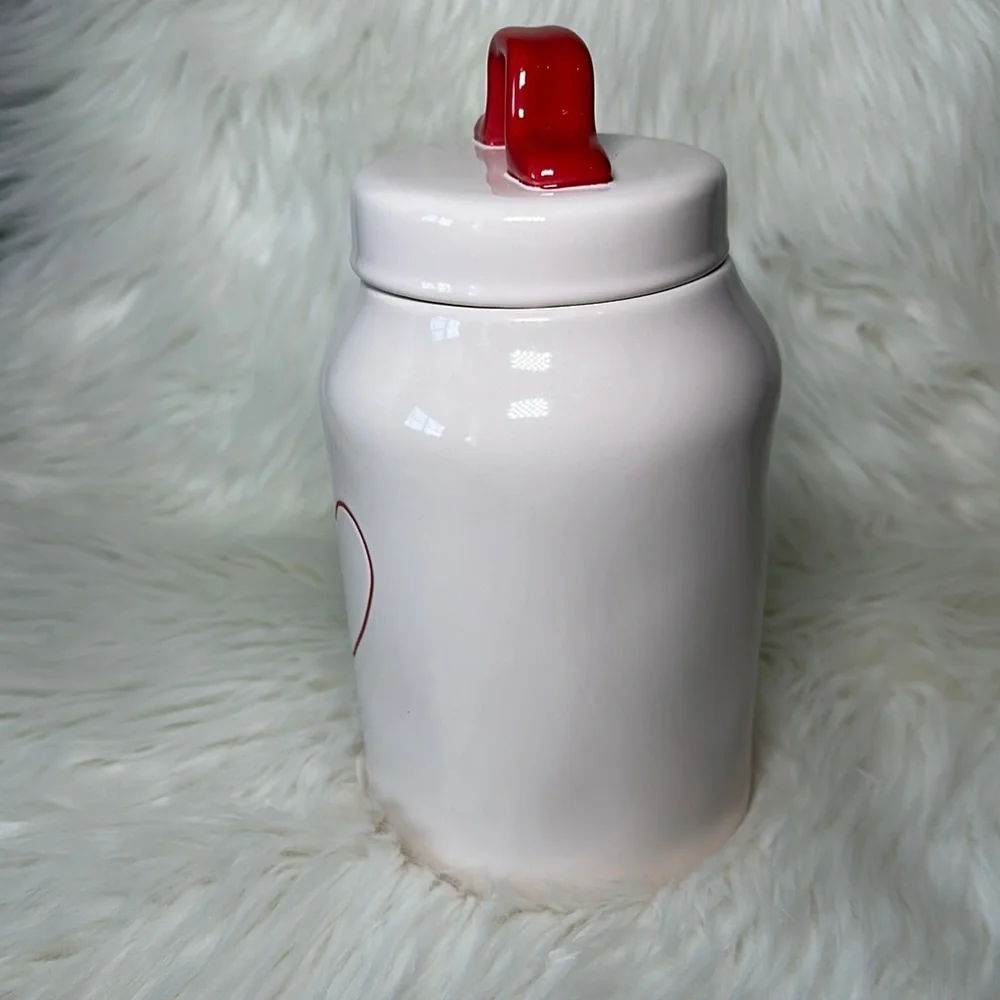 Rae Dunn Heart Canister with Red Heart